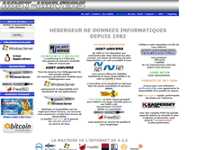 Tablet Screenshot of host-univers.com